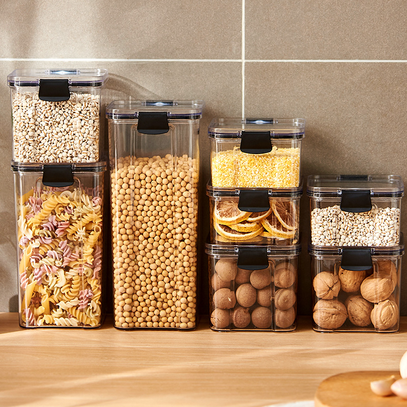 Kitchen Baking Tray Storage - Sealed Jars Kitchen Grain Storage Organizer