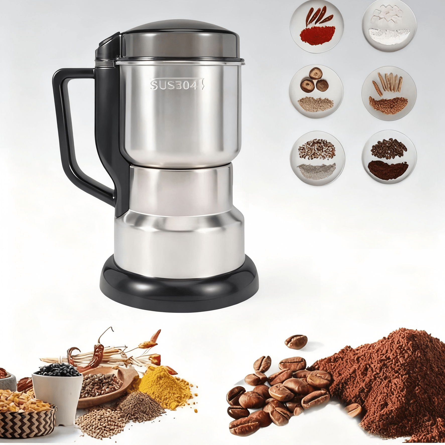 Kitchen Baking Gifts - Manual Stainless Steel Grain Grinder -