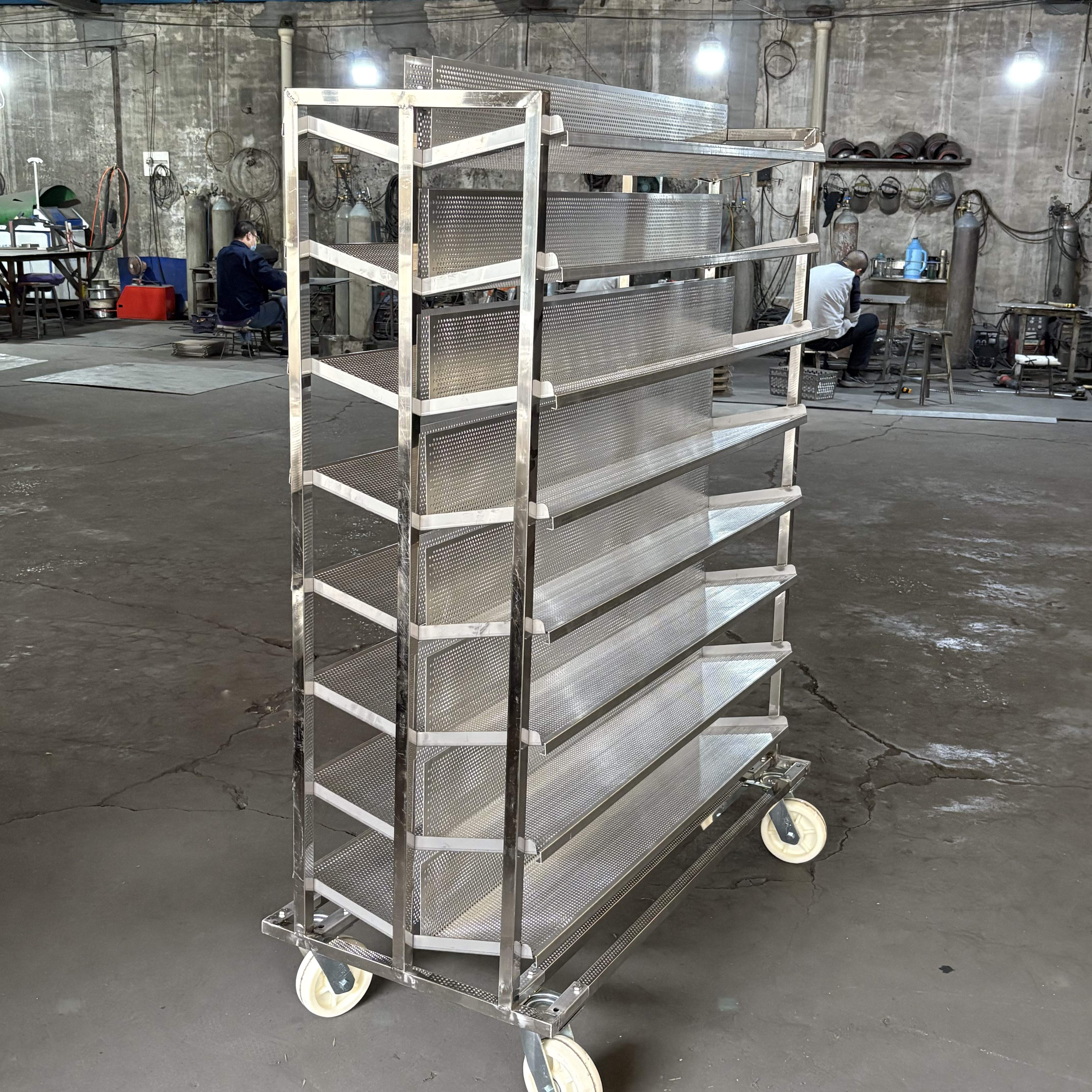 Customized Stainless Steel Kit - Kitchen Baking Trolley review and price