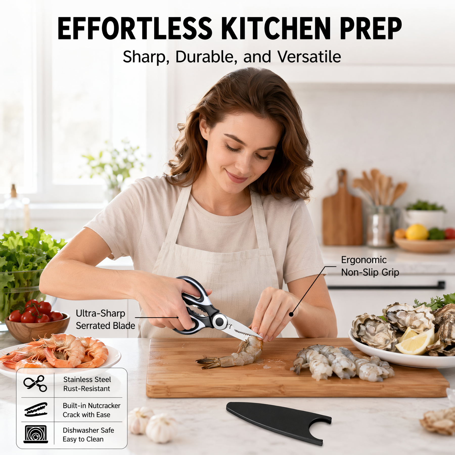 Household Multifunctional Kitc - Kitchen Shears In Baking review and price