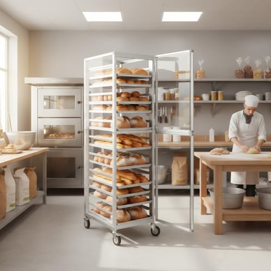Commercial bakery rack for bun - Kitchen Baking Trolley review and price