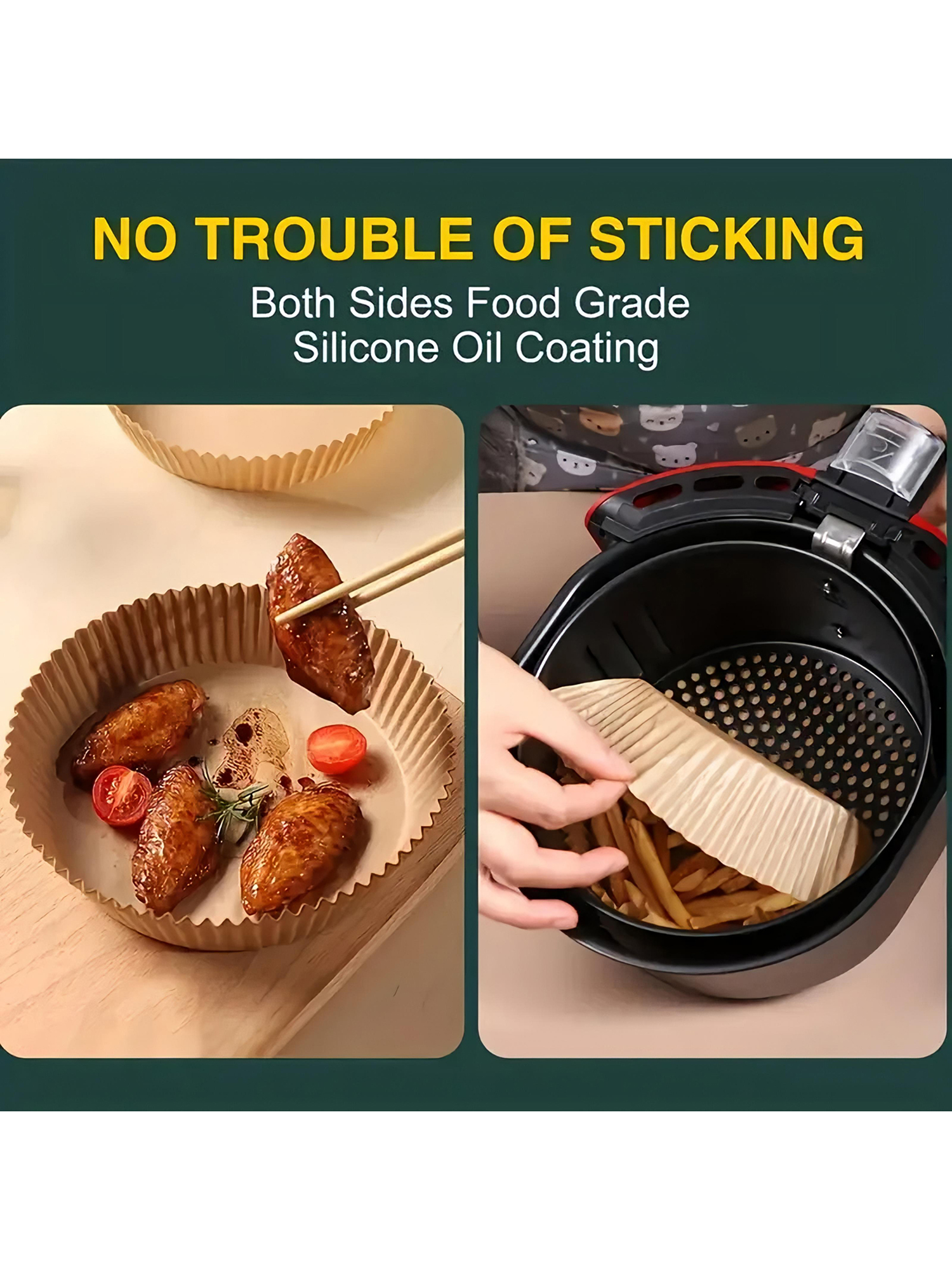 50Pcs Air Fryer Liners Disposa - Kitchen Grade Baking Sheet review and price