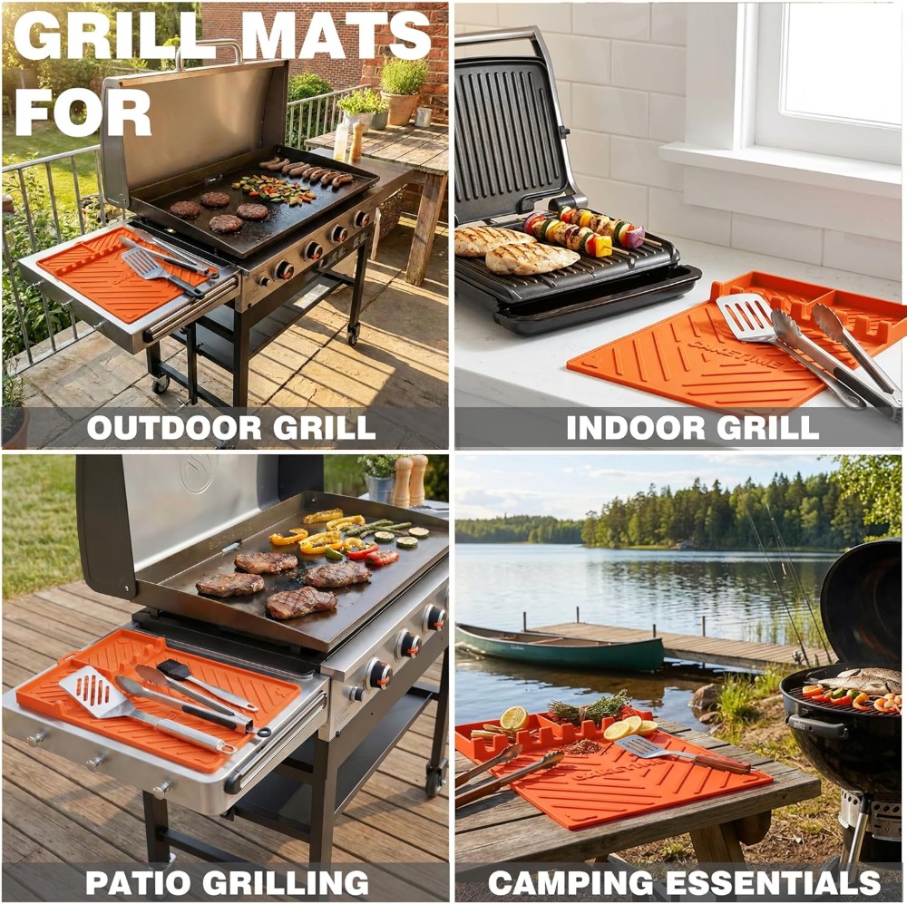 Silicone Grill Mats for Blacks - Kitchen Baking Gifts review and price