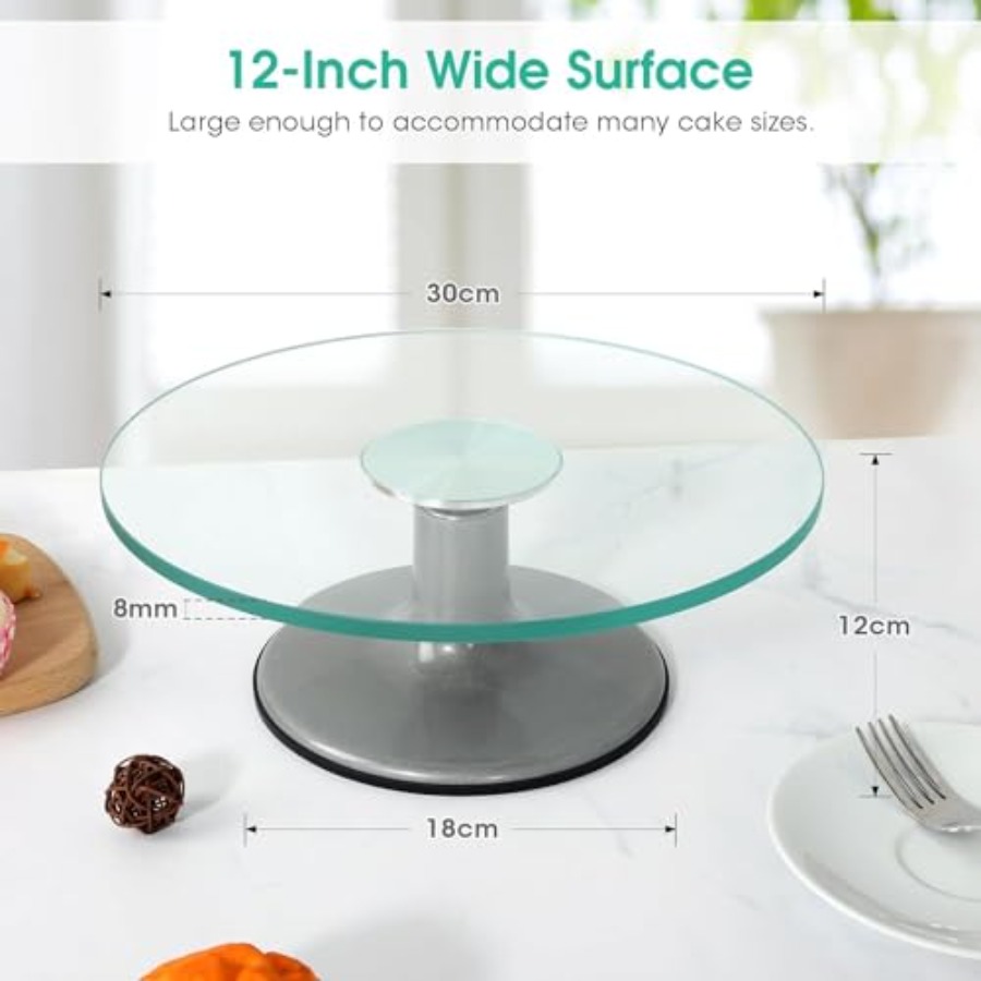 Cake Turntable 12 Inch Cake St - Offset Spatula Set review and price
