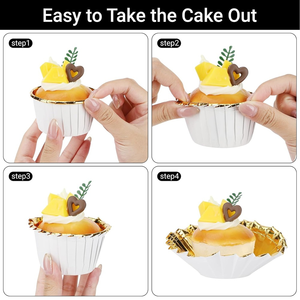 50 pcs Muffins Cup Paper Cupca - Kitchen Baking Supplies review and price