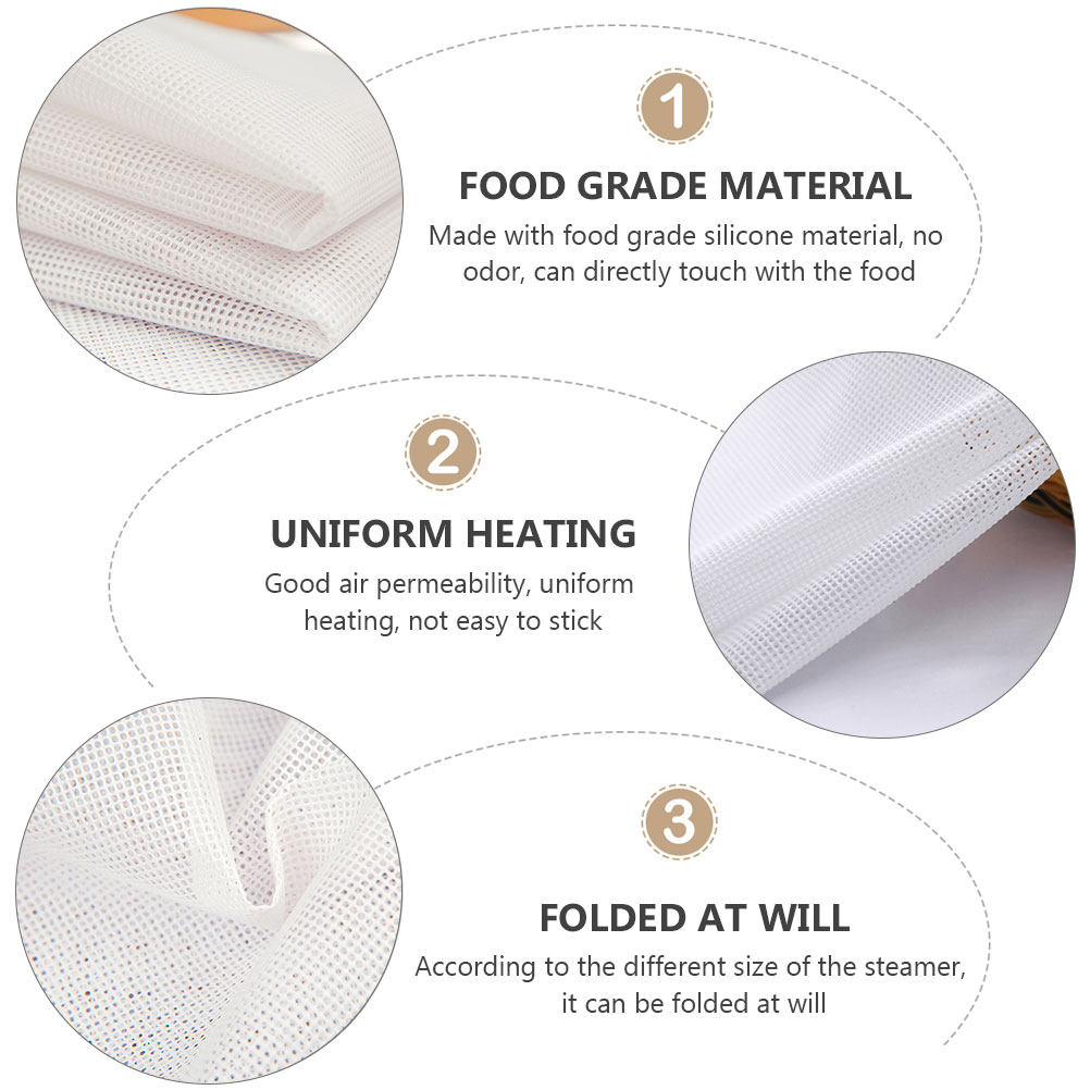 2Pcs Silicone Steamer Cloth No - Kitchen Baking Supplies review and price