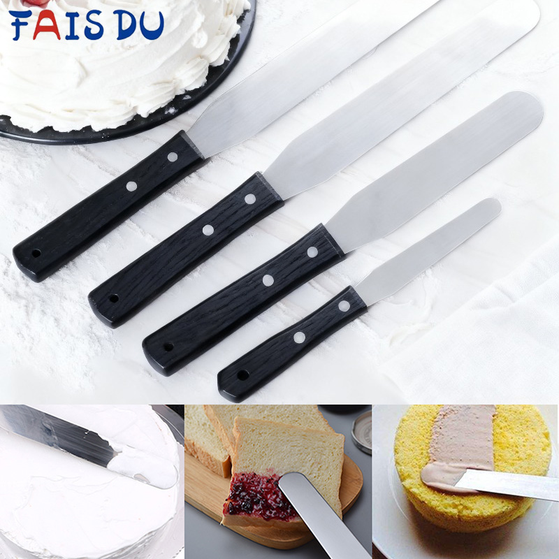 4PCS Straight&Offset Cake Icin - Offset Spatula Set review and price