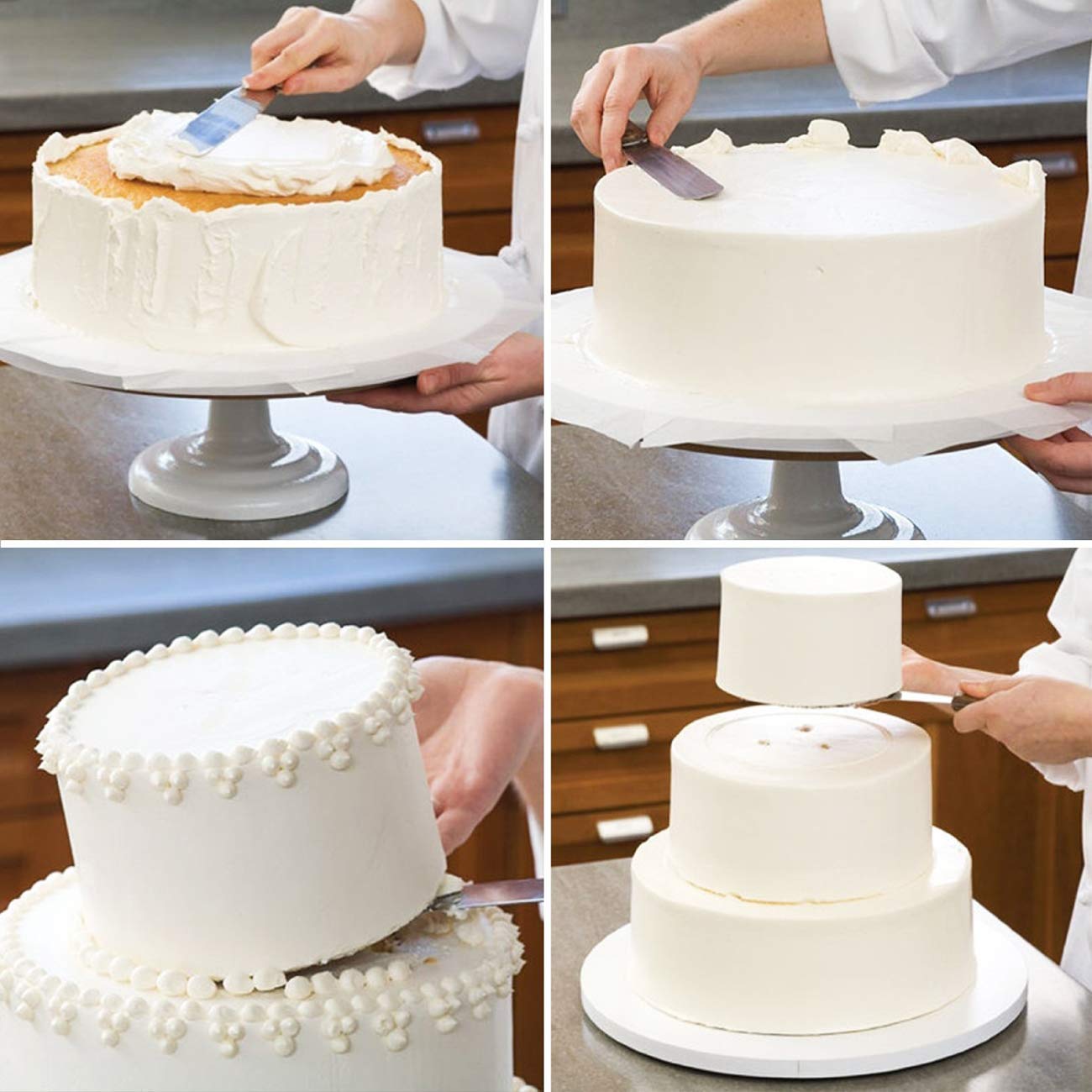 4PCS Straight&Offset Cake Icin - Offset Spatula Set review and price
