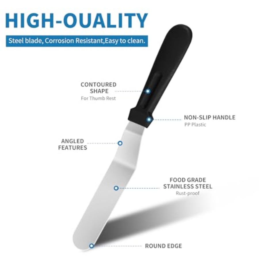 3 PCS Icing Spatulas, Offset S - Offset Spatula Set review and price