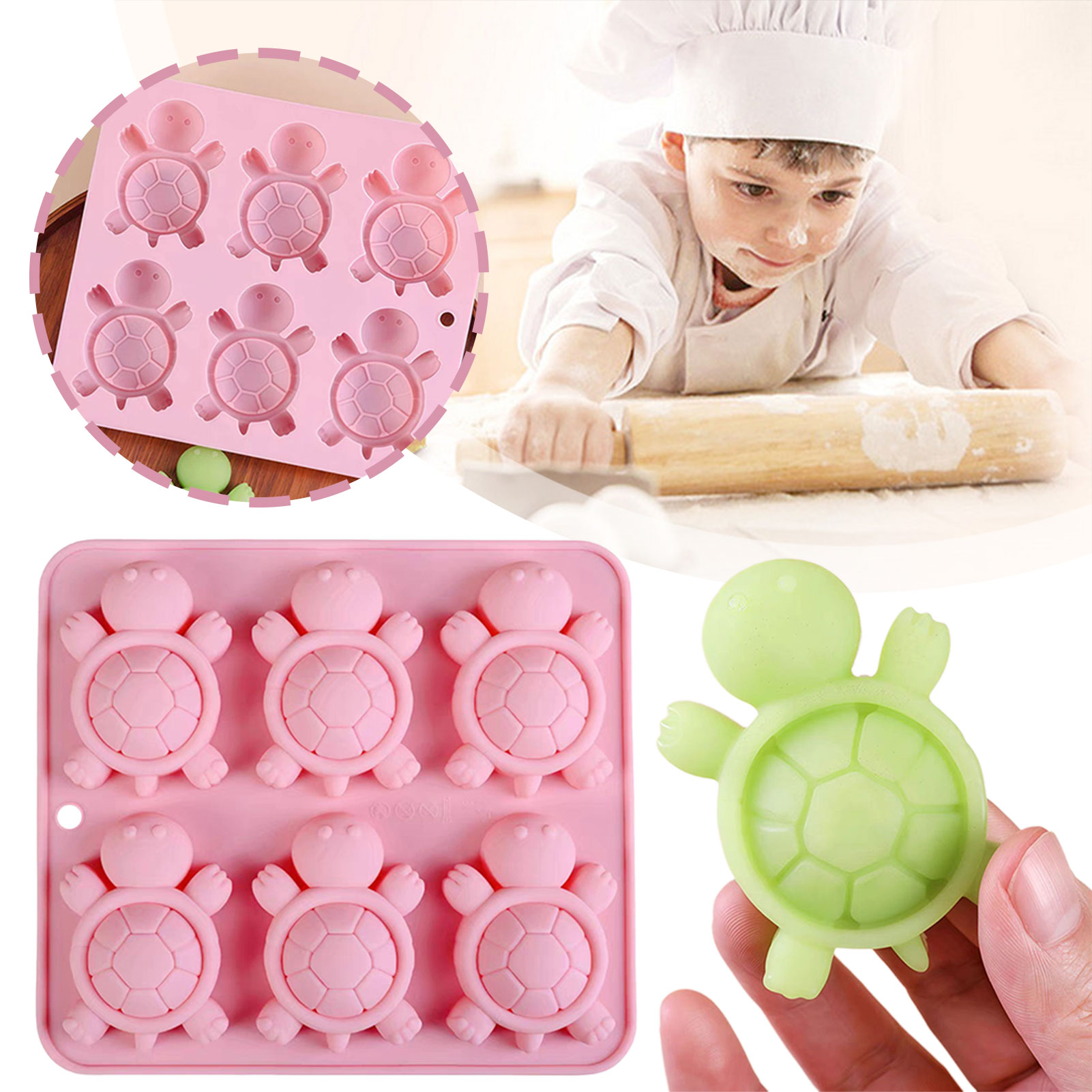 Turtles Ice Tray 3D Tortoises  - Kitchen Baking Supplies review and price
