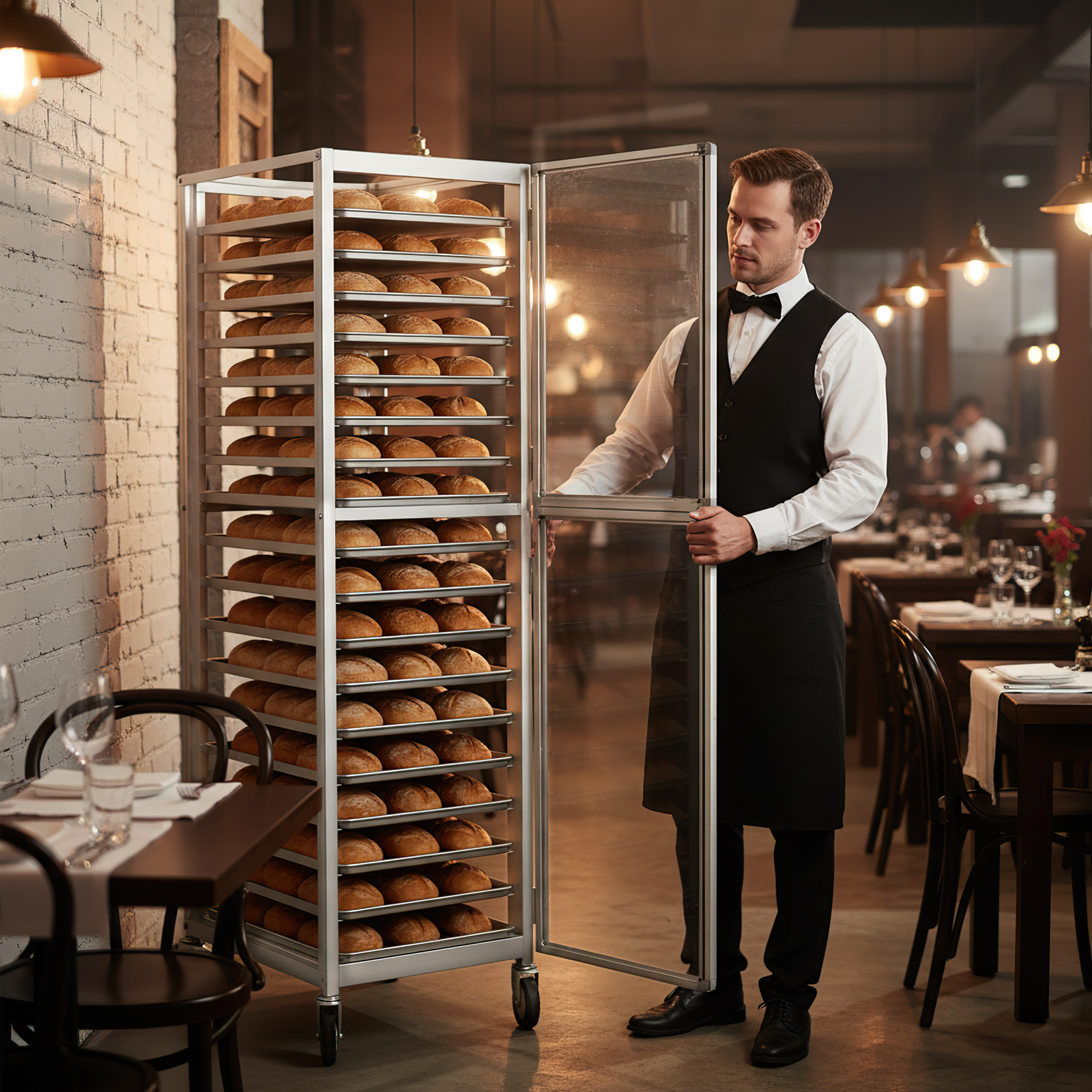 18 Tiers Bun Rack with Wheels  - Commercial Kitchen Baking Equipment review and price