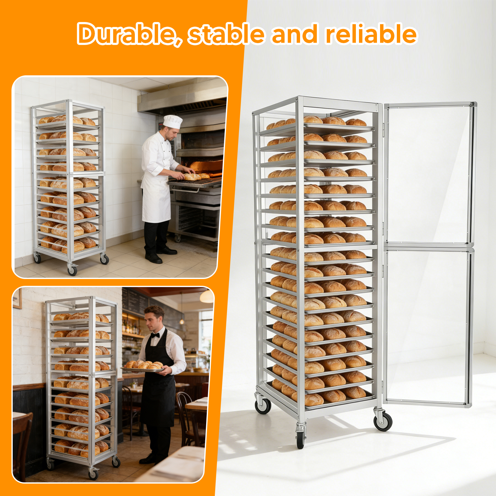 18 Tiers Bun Rack with Wheels  - Commercial Kitchen Baking Equipment review and price
