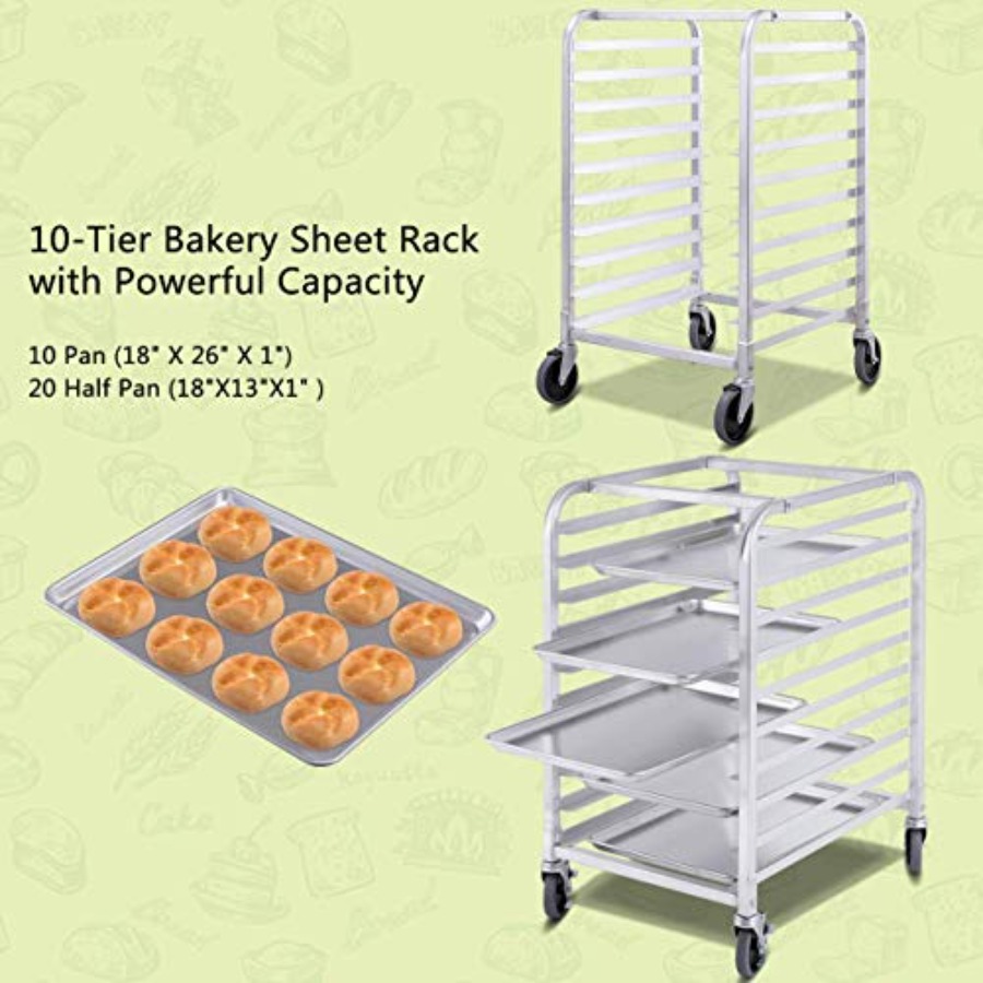 Commercial kitchen bakery rack - Kitchen Baking Trolley review and price