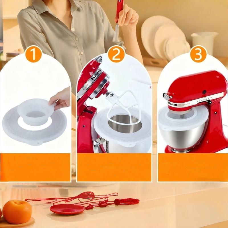 1Pcs DIY Silicone Mixers Bowl  - Kitchen Aid Baking Lid review and price
