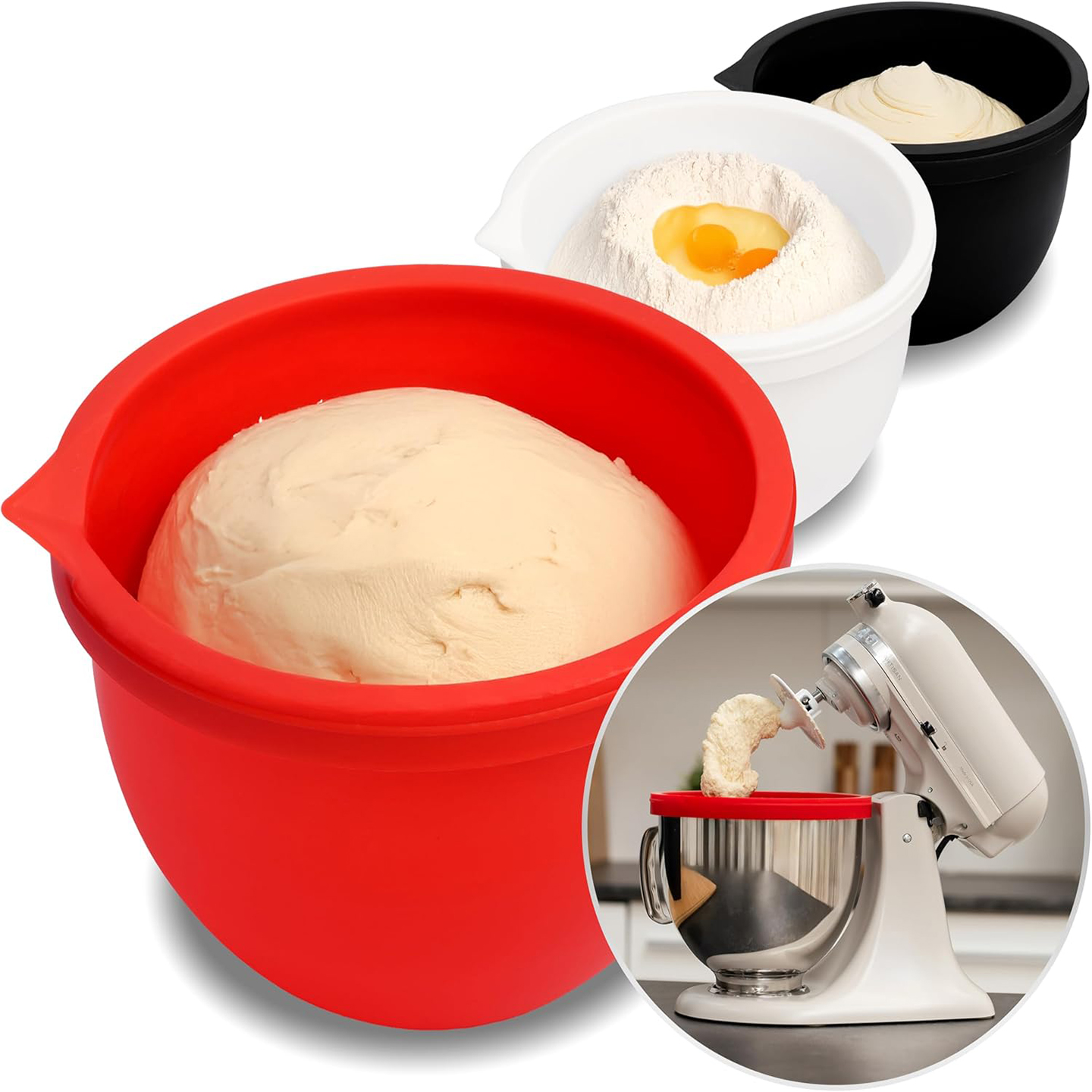 MixAid Silicone Liners for Kit - Kitchen Aid Baking Lid review and price