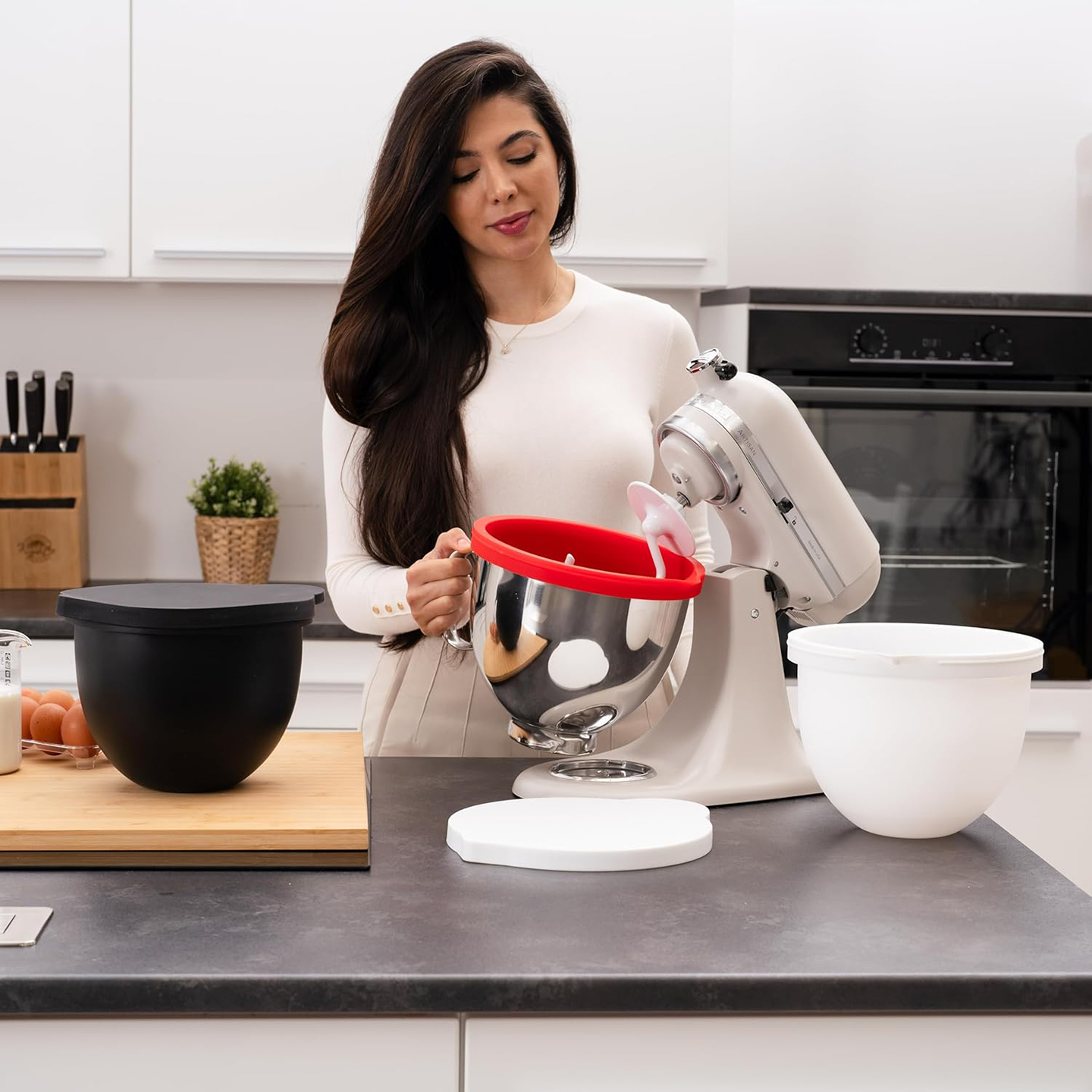 MixAid Silicone Liners for Kit - Kitchen Aid Baking Lid review and price