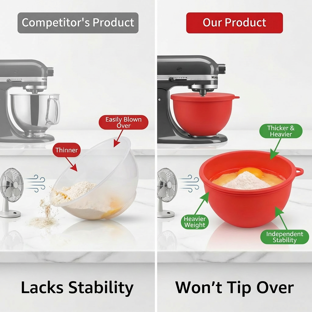 Silicone Bowl With Lids for Ki - Kitchen Aid Baking Lid review and price