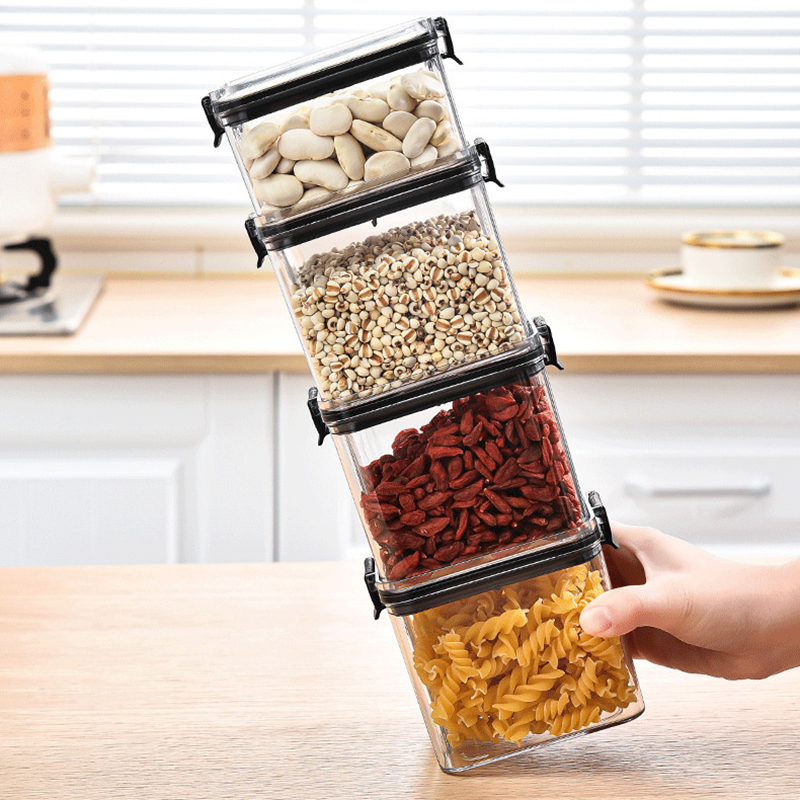 Sealed Jars Kitchen Grain Stor - Kitchen Baking Tray Storage review and price