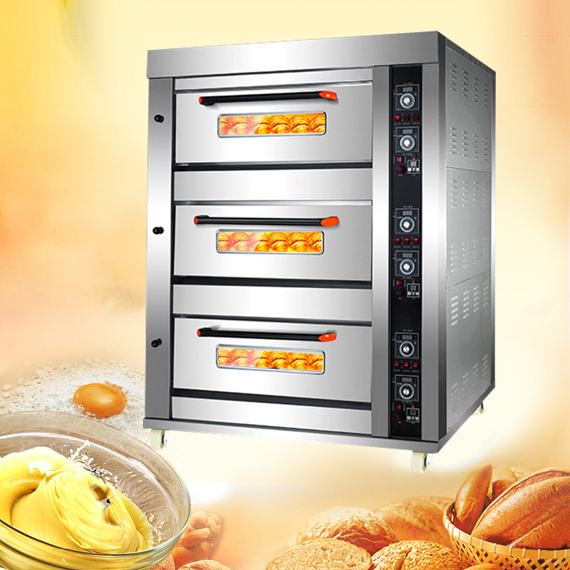 Guangzhou 3 Deck 6 Trays Comme - Commercial Kitchen Baking Equipment review and price