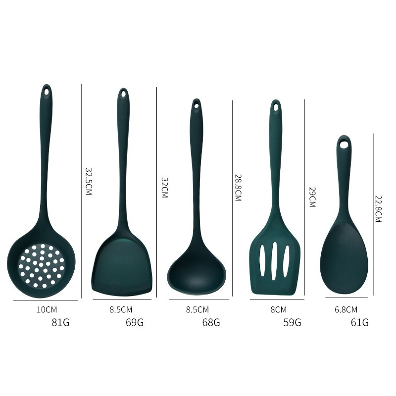 5Pcs Food Grade Silicone Kitch - Offset Spatula Set review and price