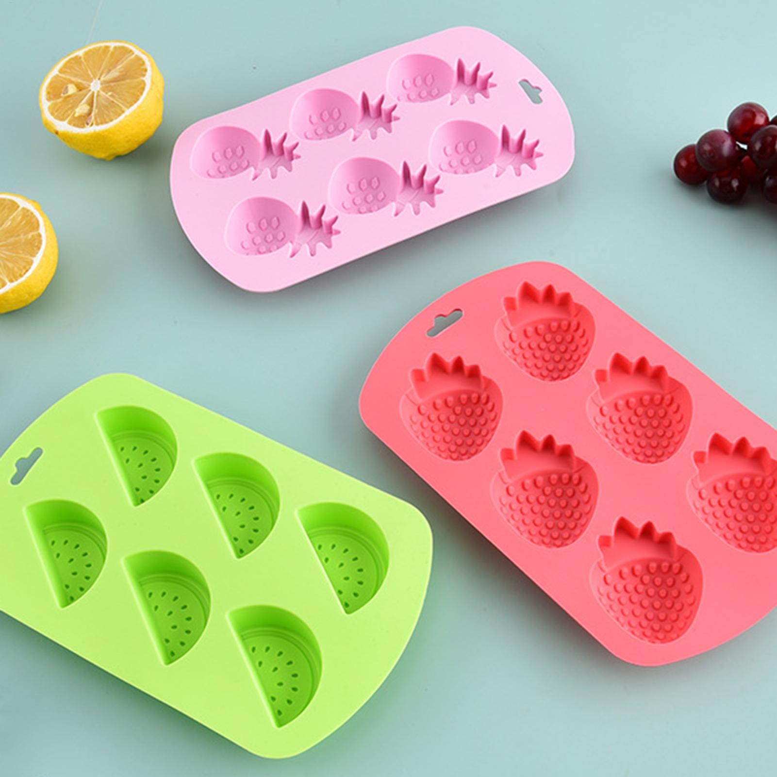 6 Cavity Fruit Shaped Silicone - Kitchen Baking Supplies review and price