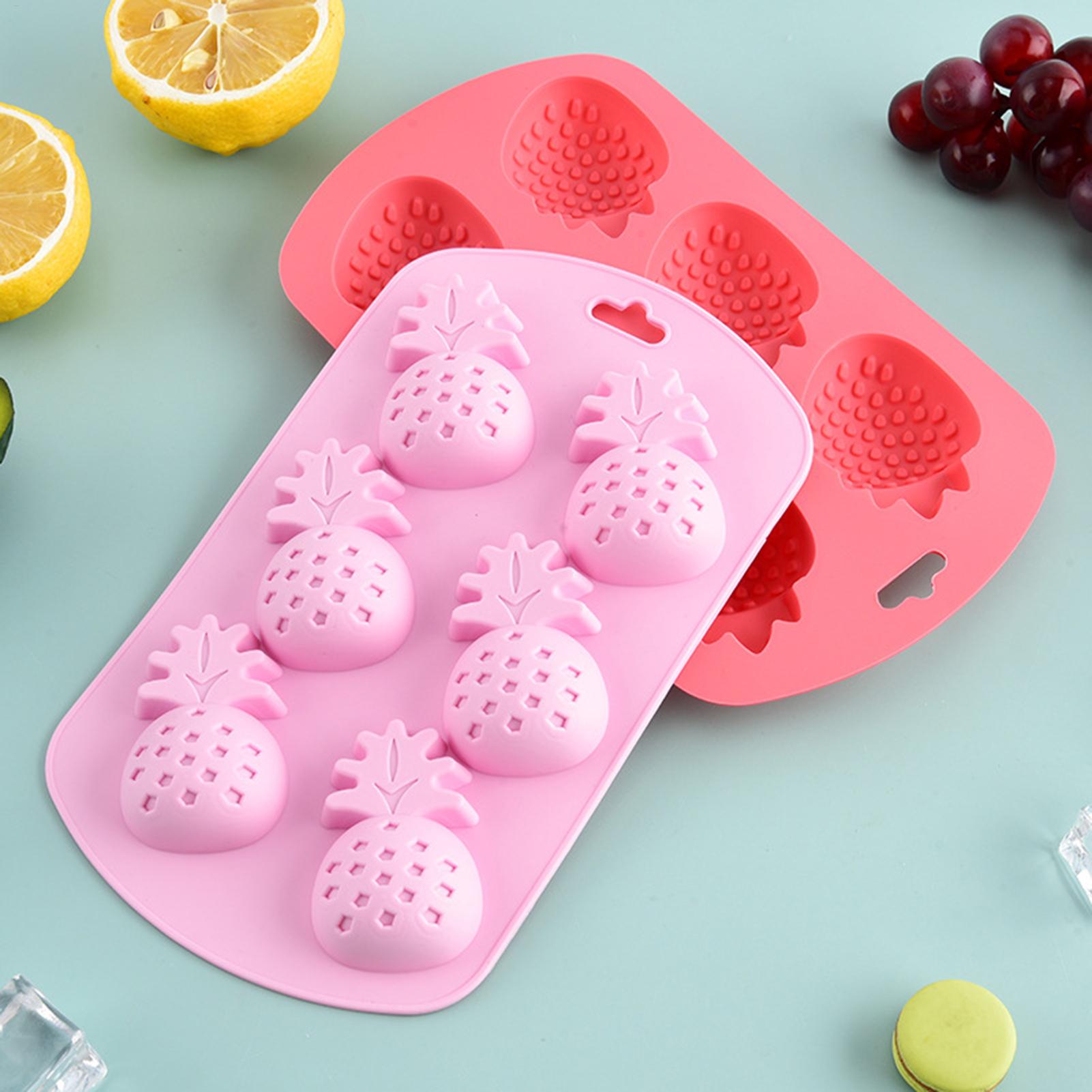 6 Cavity Fruit Shaped Silicone - Kitchen Baking Supplies review and price