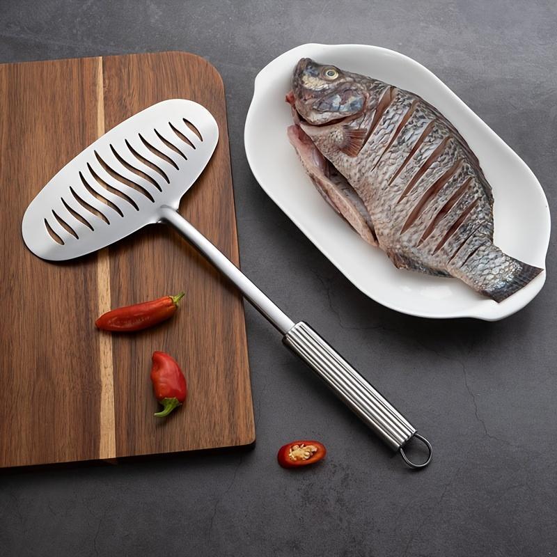 NEW Large Stainless Steel Fish - Offset Spatula Set review and price