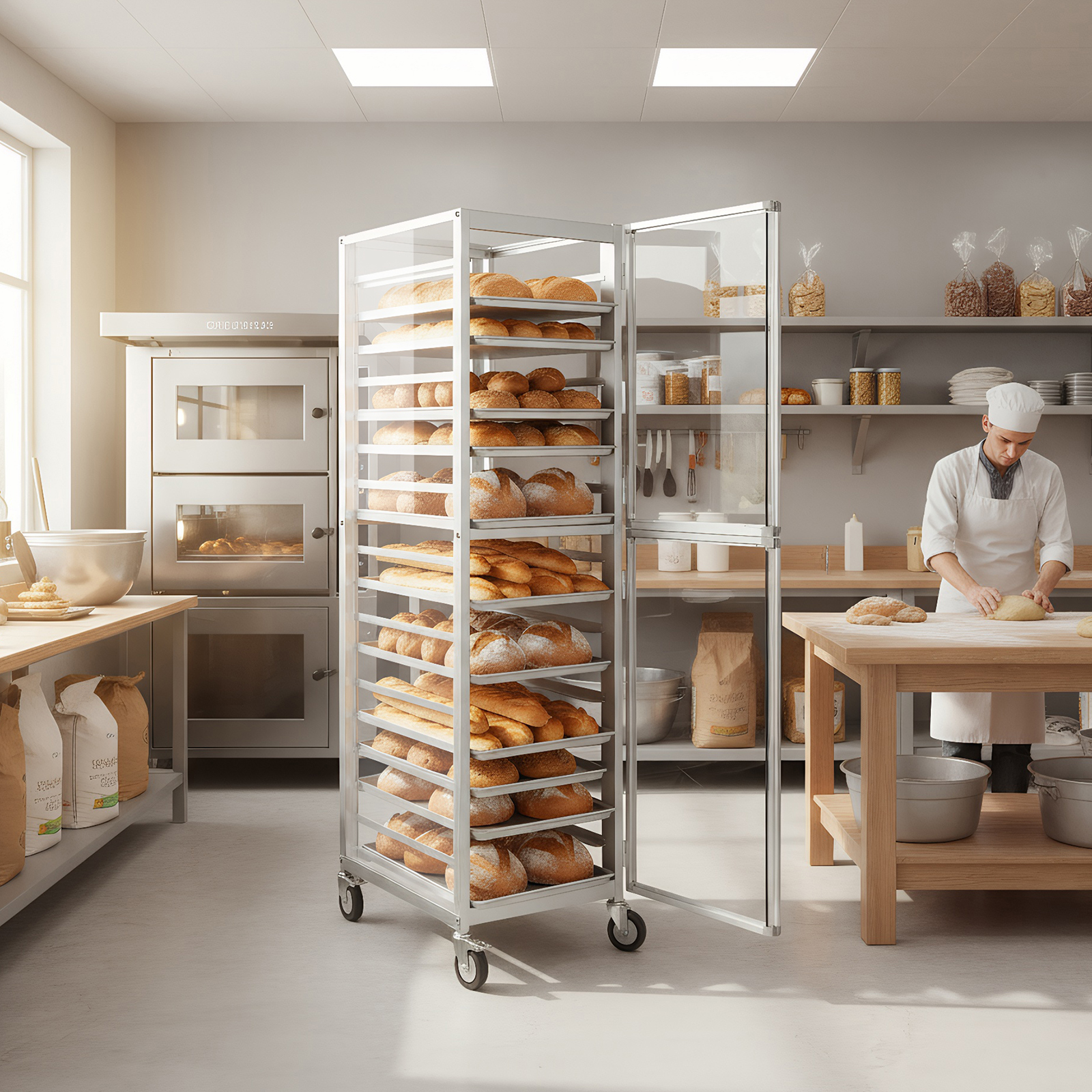 18 Tiers Baking Tray Rack with - Kitchen Baking Trolley review and price