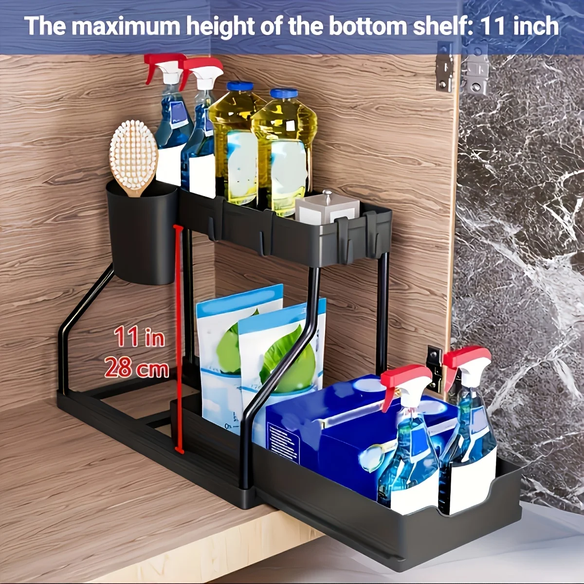 Under Sink Organizer Space Sav - Kitchen Baking Tray Storage review and price