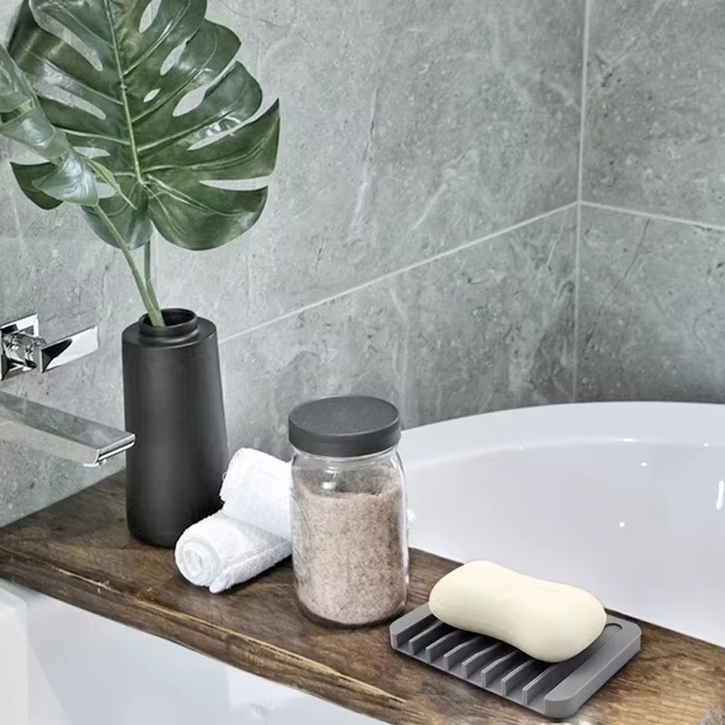 Self Draining Soap Holder Sili - Kitchen Baking Tray Storage review and price