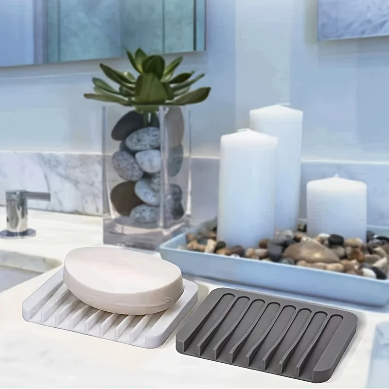 New 1PC Silicone Draining Soap - Kitchen Baking Tray Storage review and price