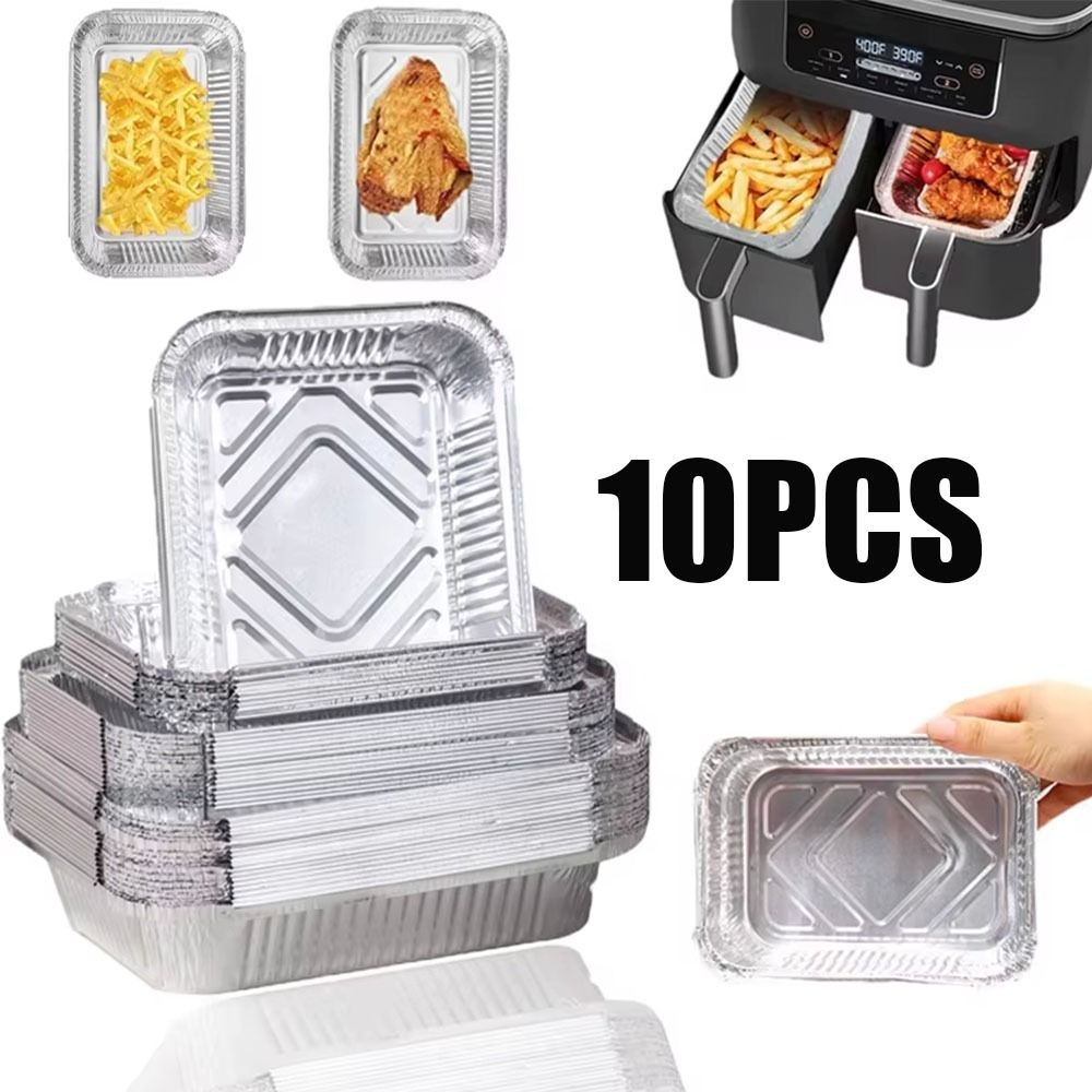 10PCS With Lids Aluminum Foil  - Kitchen Baking Containers review and price
