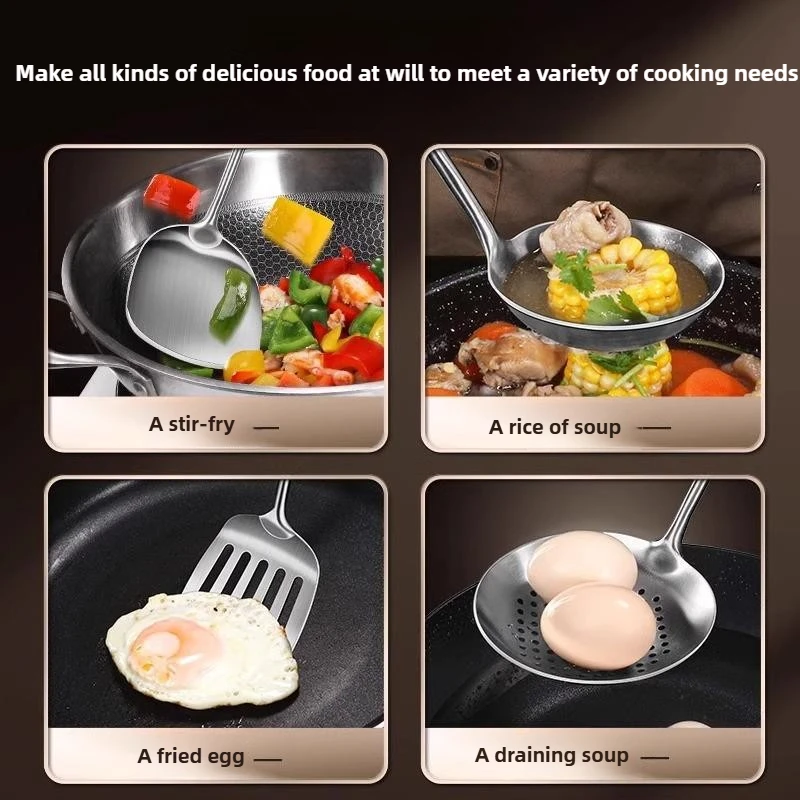 316 Stainless Steel Wok Spatul - Offset Spatula Set review and price