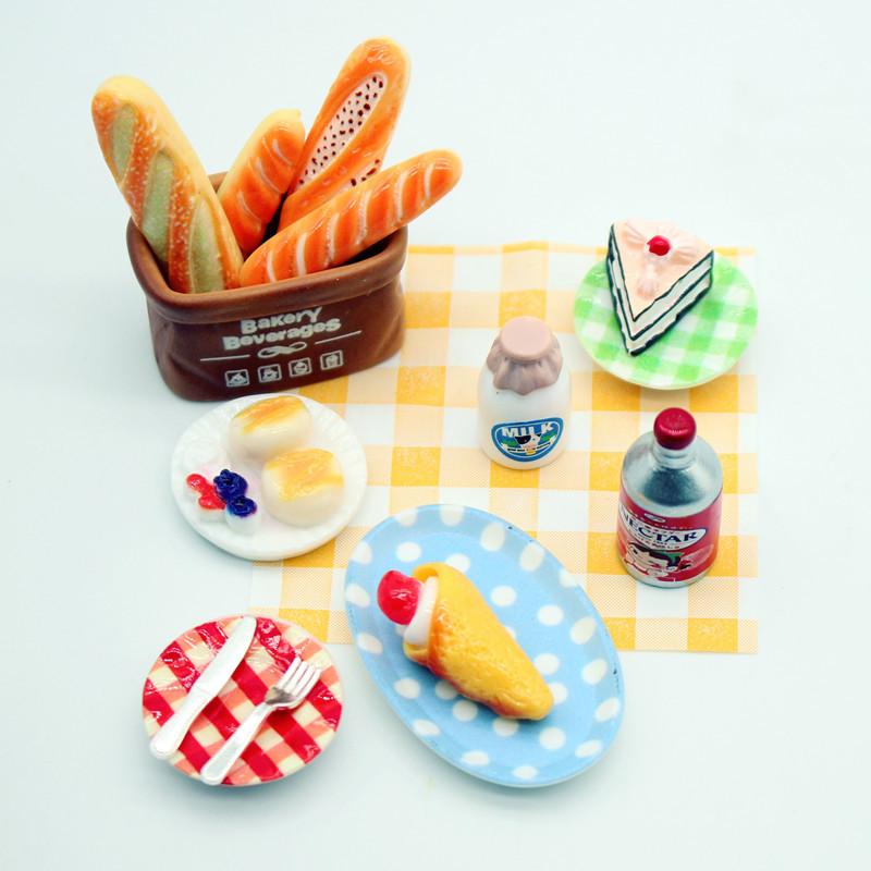 1Set Dollhouse Mini Breakfast  - Kitchen Baking Cooking review and price