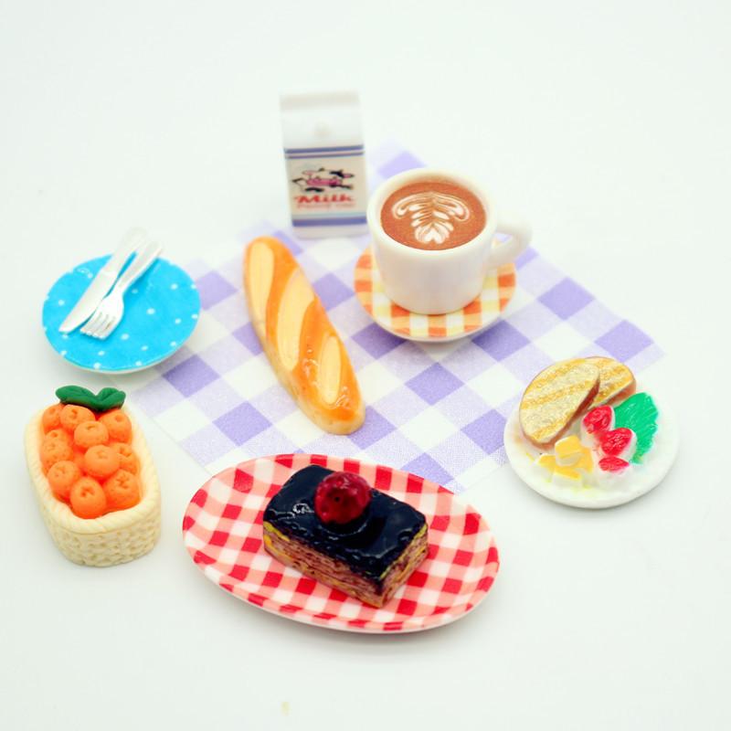 1Set Dollhouse Mini Breakfast  - Kitchen Baking Cooking review and price