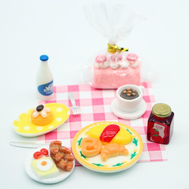 1Set Dollhouse Mini Breakfast  - Kitchen Baking Cooking review and price