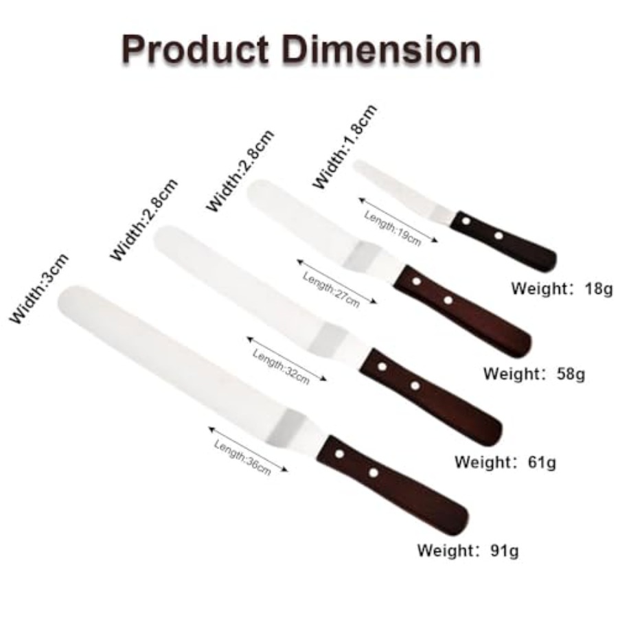 Offset Cake Icing Spatula Set  - Offset Spatula Set review and price